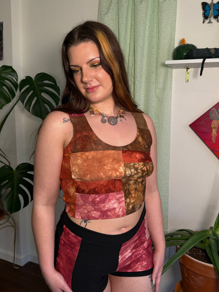 Warm tone crop tank L/xL