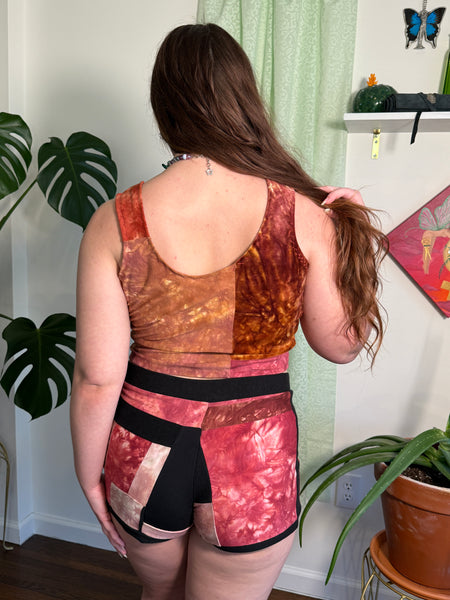 Warm tone crop tank L/xL