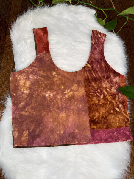 Warm tone crop tank L/xL