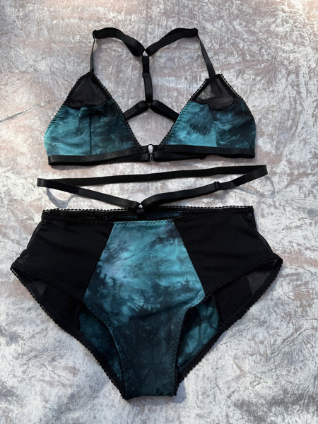 Small Teal Lingerie Set