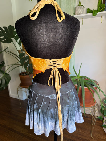Kagome Pleated Mini Skirt