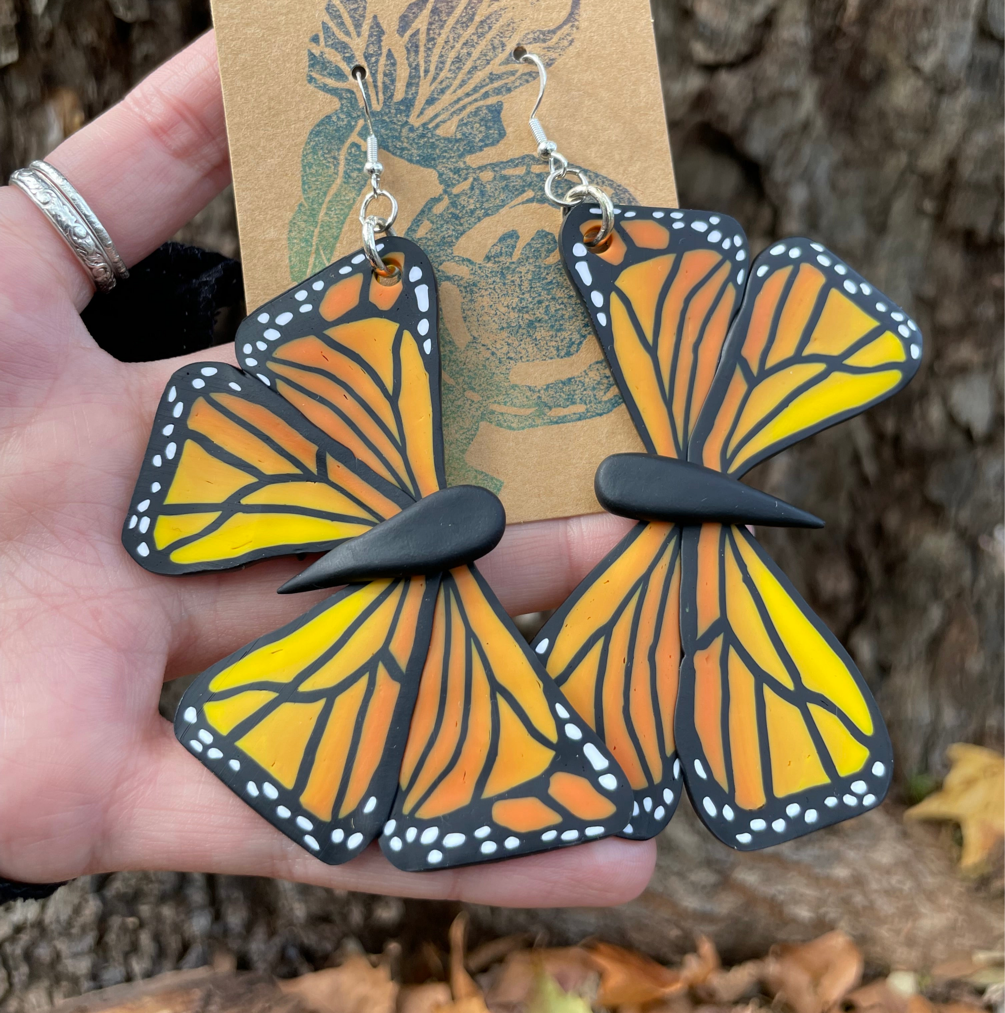 Full Size Monarch Earrings