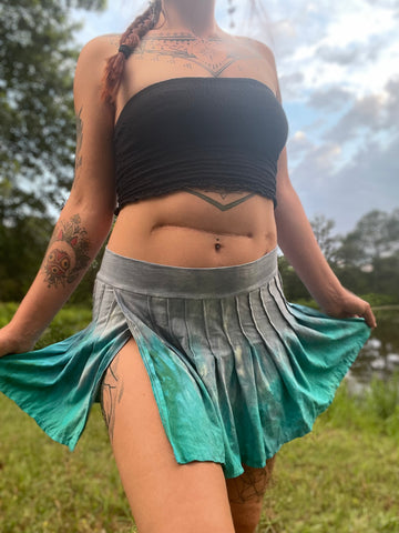 Kagome Pleated Mini Skirt